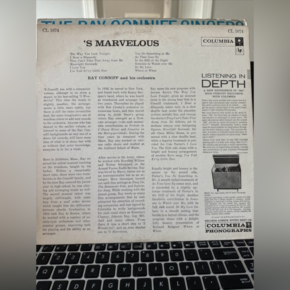 It’s The Talk Of The Town (CL 1334) & ‘s Marvelous (CL 1074) Ray Conniff Vintage - Picture 3 of 9